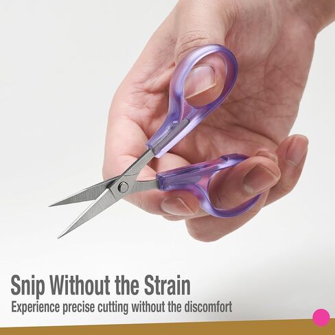 Beaditive High Precision Detail Scissors Set (2-Pc) Sharp, Fine Tips | Paper Cutting, Scrapbooking, Sewing, Crafting | Stainless Steel | Protective Cover (Pastel) in Kuwait