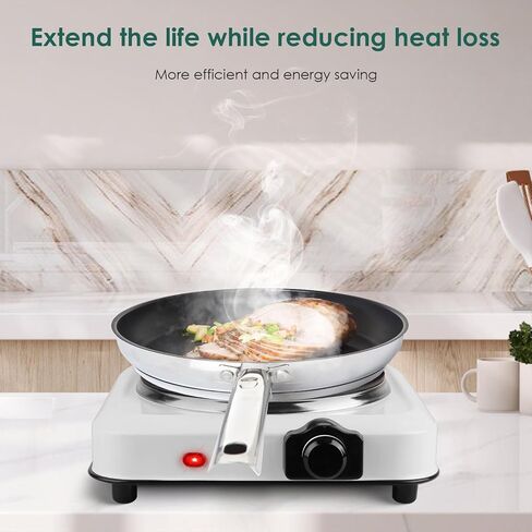 1200W Electric Hot Plate for Cooking Electric Infrared Single Burner Portable Heating Hot Plate Stove Countertop RV Hotplate with 7.5" Glass Cooktop Stepless Temperature Adjustments for Home Camp in Saudi Arabia