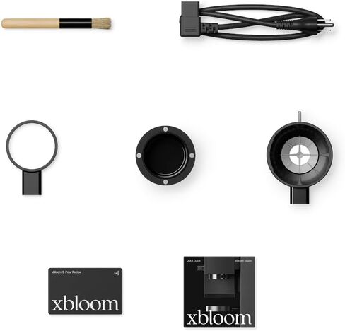 xBloom Studio - ماكينة القهوة المثالية - ماكينة صنع القهوة بالتقطير مع مطحنة مدمجة ومقياس و3 مستويات من التشغيل الآلي، أسود منتصف الليل in Saudi Arabia