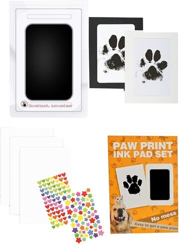 Paw Print Kit for Dogs, Inkless Clean Touch 2.3×3.7 in, Paw Print Kit for Dogs and Cats, Mess-Free for Puppies Kittens Pet Memorial 1 Pack in Saudi Arabia