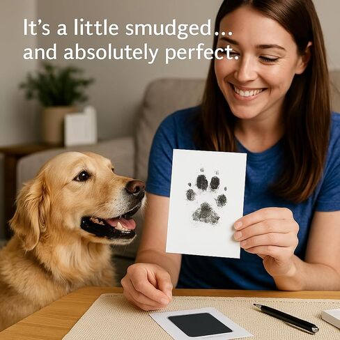 Paw Print Kit for Dogs, Inkless Clean Touch 2.3×3.7 in, Paw Print Kit for Dogs and Cats, Mess-Free for Puppies Kittens Pet Memorial 1 Pack in Saudi Arabia