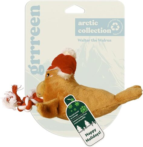 Dog Toys | Holiday Plush Toy Turtle Stuffed Animal for Dogs | Medium Eco Friendly Toy - Easy to Clean and Made from Non Toxic Materials in Saudi Arabia