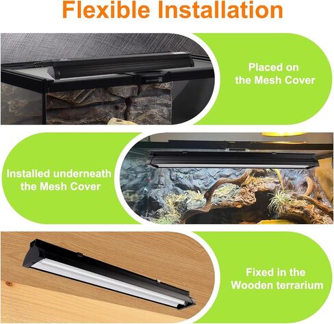 ضوء T5 UVB للزواحف، 10.0 8W HO UVA UVB للزواحف، أنبوب مصباح 12 بوصة للتنين الملتحي والسلحفاة والسحالي والزواحف والبرمائيات in Kuwait