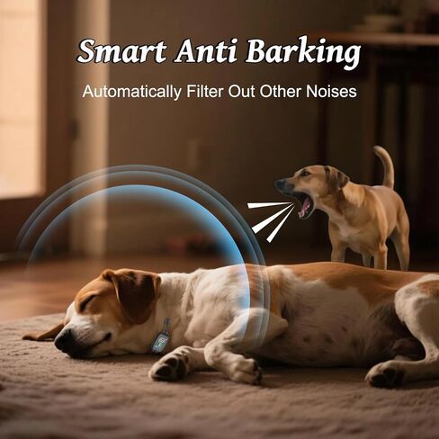 Dog Bark Collar for Large Medium Small Dogs, Stop Barking Training Collar with 8 Adjustable Sensitivities, Beep/Vibration/Shock Modes, Rechargeable Smart Shock Collar (Black) in Saudi Arabia