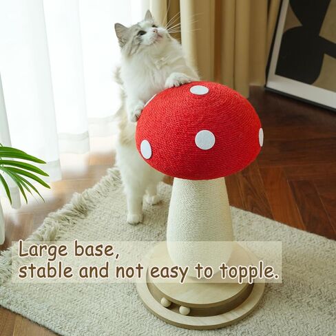 Wine Bottle Cat Scratching Post, Large 23.6-Inch Modern Cat Furniture with Sisal Rope & Hanging Ball, Interactive and Sturdy Scratching Tower for Indoor Cats in Saudi Arabia