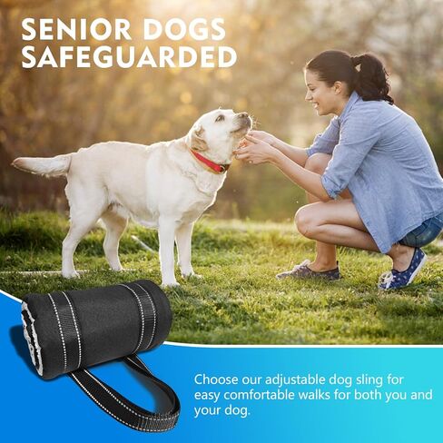 كلب كبير قابل للتعديل رفع تسخير حبال رفع الدعم للأرجل الخلفية الضعيفة دعم الساق الخلفية الناعمة للكلاب المصابة الكبيرة Sling-L + فرشاة أسنان الحيوانات الأليفة in Kuwait
