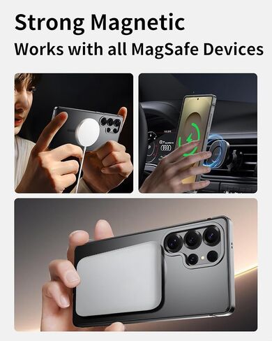 IMCHEN for Samsung Galaxy S25 Ultra Metal Case - Heavy-Duty Protection | Titanium in Saudi Arabia