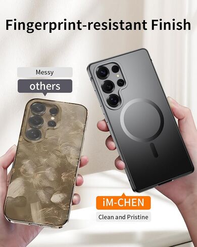 IMCHEN for Samsung Galaxy S25 Ultra Metal Case - Heavy-Duty Protection | Titanium in Saudi Arabia