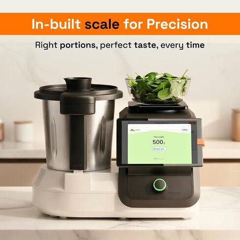 upliance AI Cooking Assistant | 750+ Recipes | AI Powered | 12 Modes | Weighing Scale | App & WiFi | 220-204V | Use with Transformer in USA in Saudi Arabia
