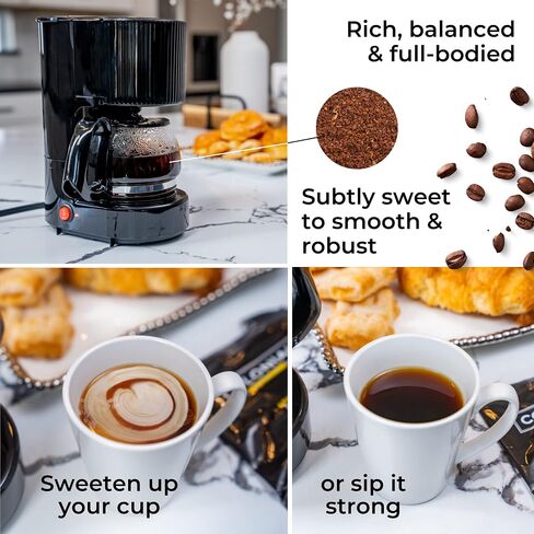 Colonial Coffee Ground Coffee Filter Portion Packs, 2 Ounce (Pack of 40), 100% Arabica Breakfast Blend Medium Roast, Gourmet Bulk Packets for 10-12 Cup Drip Maker in Saudi Arabia