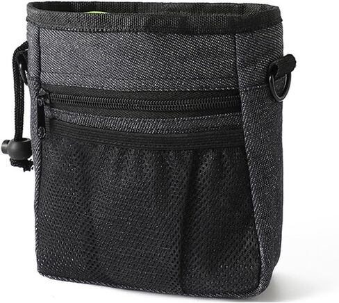 Premium Dog Treat Bags Training Pouch – Versatile Dog Walking Bag & Dog Training Kit with Multiple Carrying Options, Stylish Black and Jeans Design for Easy Pet Training in Saudi Arabia