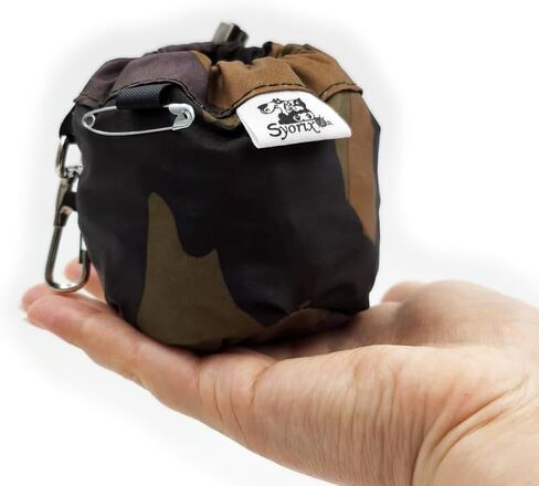Dog Treat Pouch – Small Training Bag w/Pin Carabiner Clip, Drawstring Closure, Spill Proof, 1 Cup Capacity, Puppy Training Treats Holder, Dog Show Handler Accessory, Outdoor Walking Gear in Saudi Arabia
