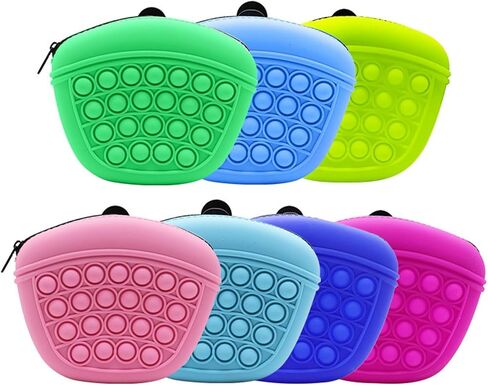 Dog Treat Pouches, Dog Treat Bag, Silicone Dog Snack Bag, Pet Snack Bag with Waist Clip, Treat Pouches for Pet Training(Green) in Saudi Arabia