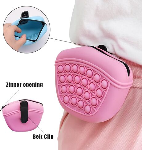 Dog Treat Pouches, Dog Treat Bag, Silicone Dog Snack Bag, Pet Snack Bag with Waist Clip, Treat Pouches for Pet Training(Green) in Saudi Arabia