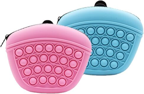 Dog Treat Pouches, Dog Treat Bag, Silicone Dog Snack Bag, Pet Snack Bag with Waist Clip, Treat Pouches for Pet Training(Green) in Saudi Arabia