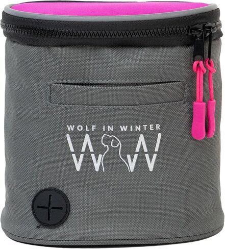 Quickdraw Treat Pouch – Compact Dog Training Bag with Reflective Trim, Built-in Poop Bag Dispenser, and Adjustable Waist Belt – Ideal for Walks, Hikes, and Training Sessions (Pink) in Saudi Arabia
