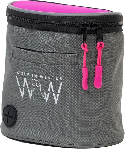 Quickdraw Treat Pouch – Compact Dog Training Bag with Reflective Trim, Built-in Poop Bag Dispenser, and Adjustable Waist Belt – Ideal for Walks, Hikes, and Training Sessions (Pink) in Saudi Arabia