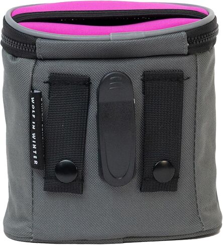 Quickdraw Treat Pouch – Compact Dog Training Bag with Reflective Trim, Built-in Poop Bag Dispenser, and Adjustable Waist Belt – Ideal for Walks, Hikes, and Training Sessions (Pink) in Saudi Arabia