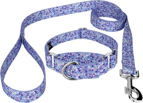 Country Brook Petz - طوق ومقود للكلاب بتصميم حورية البحر فسيفساء مارتينجال - مجموعة تجريدية تتميز بتصميمات هندسية (1 بوصة، متوسط) in Kuwait