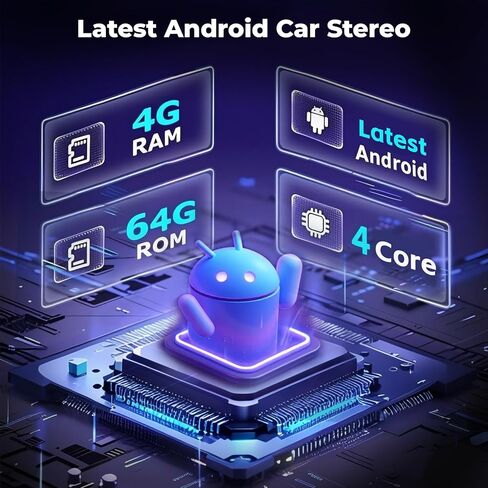 [8 Core 6+128GB] Hikity Android 15 Car Stereo لجيب Grand Cherokee 2008-2013 مع Carplay Wireless Android Auto ، 9 '' '‘' Radio GPS 5G WiFi Mirror Link Bluetooth 32EQ/DSP SWC camle in Saudi Arabia