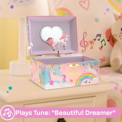 Jewelkeeper Girl's Musical Jewelry Storage Box with Spinning Ballerina, Pink Design, Swan Lake Tune in Saudi Arabia