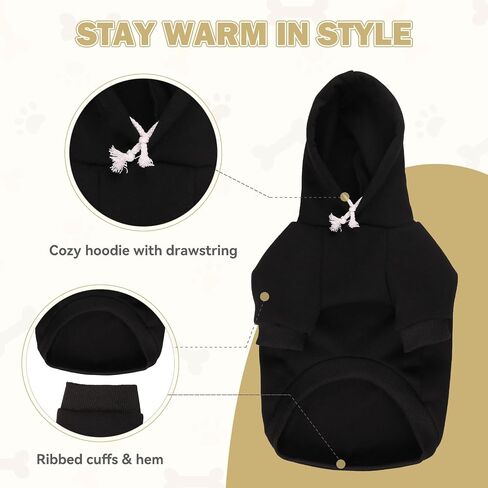 4XL Dog Sweaters for Large Dogs,Dog Hoodie,Cozy Fleece Interior Sweatshirt with Hood & Pocket,Leash Hole,Pet Clothes Sweater Hoodie for Large Dogs,Grey&4XL in Saudi Arabia