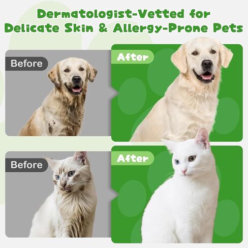 Pet Glove Wipes for Dogs & Cats,Shedding Control, Dander Removal & Paw Cleaning,Reusable Dry Wash Mitt for Daily Use, Travel Essentials for Pets in Saudi Arabia