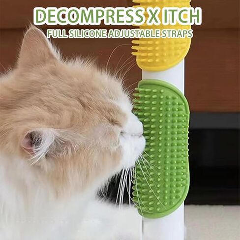 Self Cleaning Slicker Brush, Dog Cat Bunny Pet Grooming Shedding Brush, Easy to Remove Loose Undercoat, Pet Massaging Tool Suitable for Pets with Long or Short Hair (Green) in Saudi Arabia