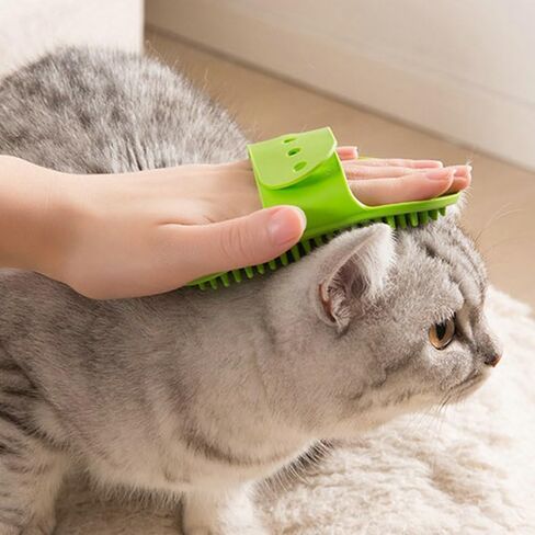 Self Cleaning Slicker Brush, Dog Cat Bunny Pet Grooming Shedding Brush, Easy to Remove Loose Undercoat, Pet Massaging Tool Suitable for Pets with Long or Short Hair (Green) in Saudi Arabia