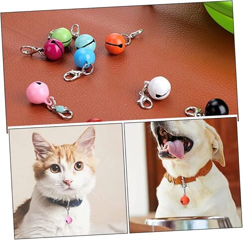 Garneck 10Pcs Decorative Pet Collar Crafted Collar Charms for Cats for Home Party Decoration Soft Chime Sound Easy to Hang in Saudi Arabia