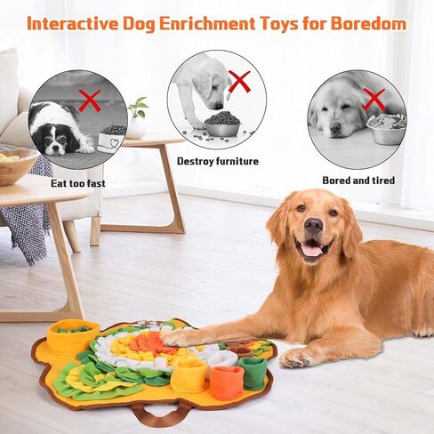 Yummy Sam Snuffle Mat for Small Medium Dogs, Portable Interactive Nose Smell Training Sniffing Pad with Puzzle Toys for Boredom Stimulating Slow Eating and Keep Busy in Saudi Arabia