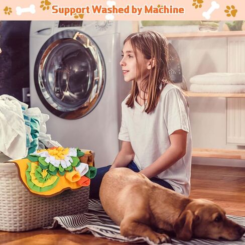 Yummy Sam Snuffle Mat for Small Medium Dogs, Portable Interactive Nose Smell Training Sniffing Pad with Puzzle Toys for Boredom Stimulating Slow Eating and Keep Busy in Saudi Arabia