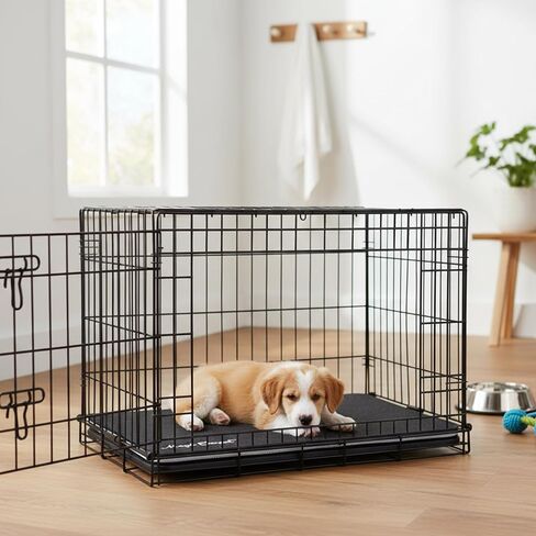 بطانة بيت الكلب من Magic Carpet™ وبساط تغذية الحيوانات الأليفة (عبوتان) | 18 بوصة × 11.75 بوصة لكل منها | ماصة للخدمة الشاقة ومقاومة للثقب | قابل للغسل، وقابل لإعادة الاستخدام، وصديق للبيئة | صنع في الولايات المتحدة الأمريكية | المواد المعاد تدويرها in Kuwait