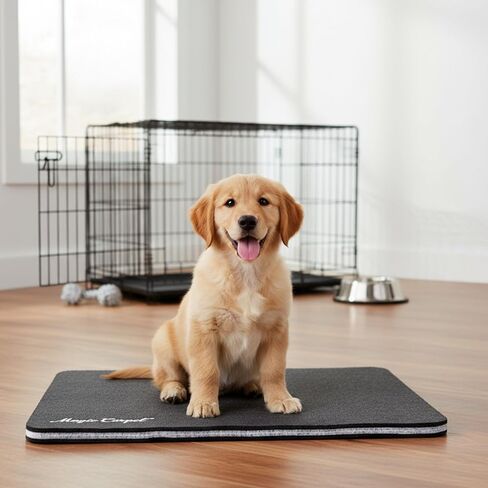 بطانة بيت الكلب من Magic Carpet™ وبساط تغذية الحيوانات الأليفة (عبوتان) | 18 بوصة × 11.75 بوصة لكل منها | ماصة للخدمة الشاقة ومقاومة للثقب | قابل للغسل، وقابل لإعادة الاستخدام، وصديق للبيئة | صنع في الولايات المتحدة الأمريكية | المواد المعاد تدويرها in Kuwait
