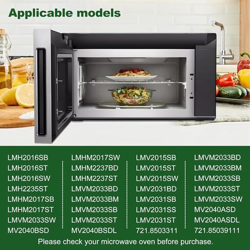 شبكة تهوية علوية لفرن الميكروويف MDX61912701 مع قطعتين 5230W1A003A مرشح ميكروويف لأجهزة الميكروويف LG AP5202555، 2119394، AH3535252، EA3535252، LMV2031ST، LMH2016ST، LMHM2237B in Kuwait
