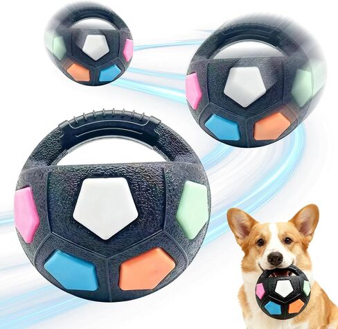 The Mellow Dog Calming Ball with Handle, Mellow Dog Calming Ball,Squeaky Floating Rubber Balls,Interactive Balls for Dogs Playing,Water Play,Training & Outdoor Games (White) in Kuwait