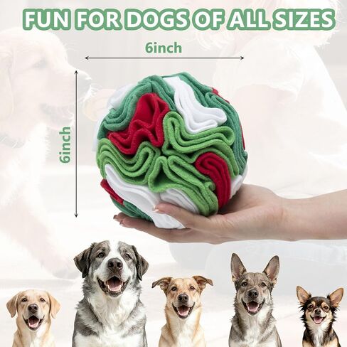 Snuffle Ball - Snuffle Ball for Small Dogs, Interactive Dog Toys to Keep Them Busy, Puppy Dog Puzzle Toy with Storage Bag Machine Washable in Saudi Arabia