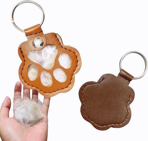 3pcs cat hair keychain - pet fur memory charm for cat and dog lovers, unique pet memorial gifts for dogs, keepsake keychain in Saudi Arabia