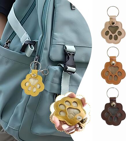 3pcs cat hair keychain - pet fur memory charm for cat and dog lovers, unique pet memorial gifts for dogs, keepsake keychain in Saudi Arabia