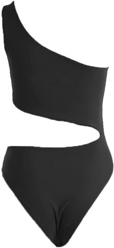 YELAIVP Women's Cutout One Piece Swimsuit Sexy One Shoulder High Cut Bathing Suit Bikini in Kuwait