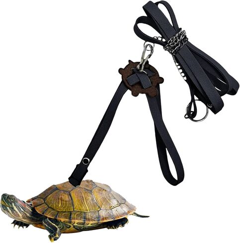 Generic Adjustable Tortoise Leash Training Harness for Turtle Dragon Bearded Lizard Small Pets, Pet Tortoise Toys, Accessories Tortoises(Green)(20cm) in Saudi Arabia