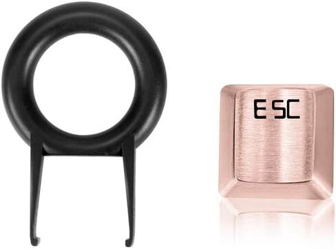 Fitlink FPS & MOBA Gaming Keycaps, Stainless Steel Metal Keycaps with Key Puller for Mechanical Keyboard Cherry Mx Switch 9 (WASD,Rose Gold) in Saudi Arabia