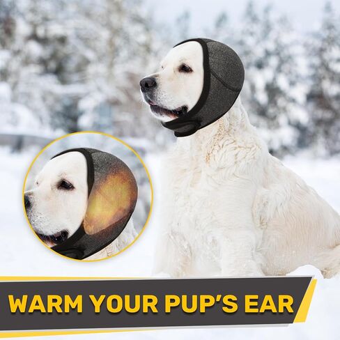 Dog Ear Muffs Noise Protection, Wraps Cover for Dogs Bath Grooming, Adjustable Dog Calming Hoodie Hematoma Anxiety Firework Thunder, Waterproof Dogs Shower Cap Drying Swimming Bathing (LG) in Saudi Arabia