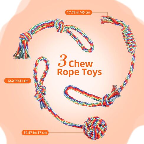 Outdoor Bungee Tug Toy, Dog Hanging Bungee Tug Toy with 3 Dog Chew Ropes, Interactive Retractable Play Cord Tether from Tree Outdoor for Small Medium Large Breeds Exercise and Play, Black+Grey in Kuwait