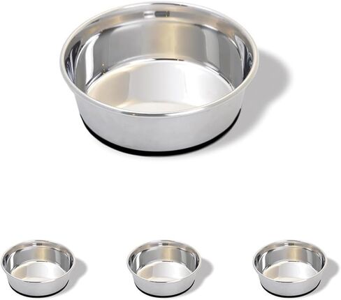 Van Ness Pets Stainless Steel Cat Bowl, 8 OZ Food And Water Dish, Single, Natural in Saudi Arabia