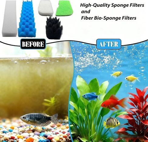 40 Packs 406/407 Canister Filter Replacements Compatible with Fluval 406/407 Aquarium Filters. Includes Filter Media Set with biofoam, Activated Carbon, and Ceramic Rings. Upgraded Version in Saudi Arabia