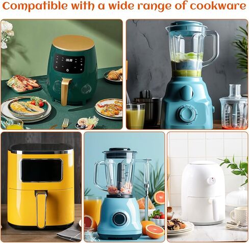 8 قطع أقدام مطاطية للطهي البطيء، ملحقات وعاء أرجل الطبخ البطيء قابلة للاستبدال تمنع علامات الخدوش والأضرار، ممتص الصدمات المطاطي، أسود in Kuwait