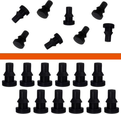 12Pcs Rubber Feet for Slow Cookers Replaceable Slow Cooker Legs Pot Insert Accessories Prevent Scratches Marks and Damages Rubber Push-in Bumper, Small Black in Saudi Arabia