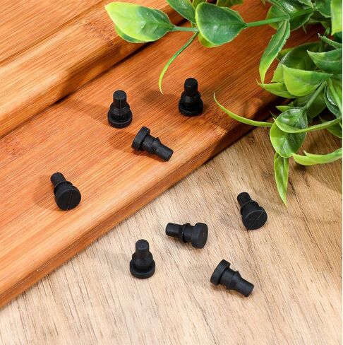 12Pcs Rubber Feet for Slow Cookers Replaceable Slow Cooker Legs Pot Insert Accessories Prevent Scratches Marks and Damages Rubber Push-in Bumper, Small Black in Saudi Arabia