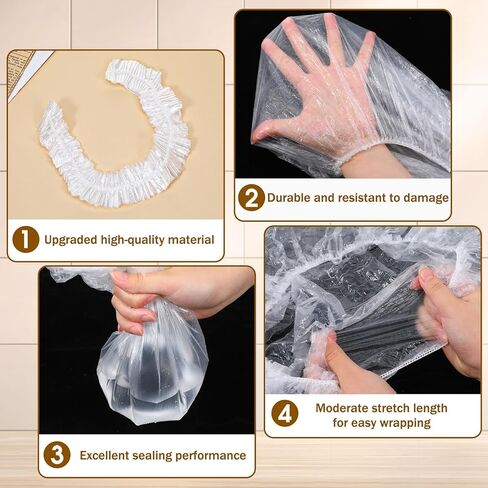 30 قطعة من أغطية غبار أجهزة المطبخ الصغيرة، 90*110 سم غطاء غبار بلاستيكي سميك شفاف للاستعمال مرة واحدة مع أغطية مرنة لأجهزة المطبخ لمقلاة الهواء، الخلاط، صانع القهوة، طنجرة الضغط، طباخ بطيء in Kuwait